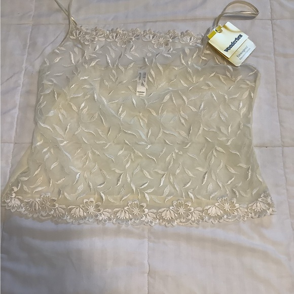 Wonderbra Intimates Sleepwear Nwt Vintage Wonderbra Nude White Cami Top Poshmark